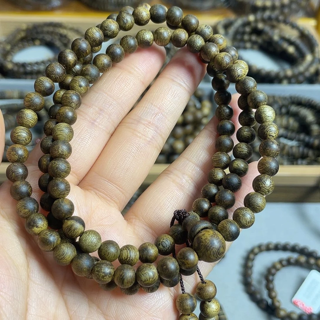 沉香沉香碎屑棋楠沉香老料多圈6mm花香蜜香