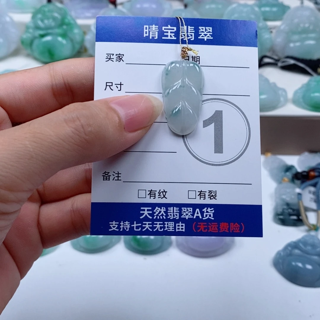 颈饰未镶嵌翡翠天然翡翠