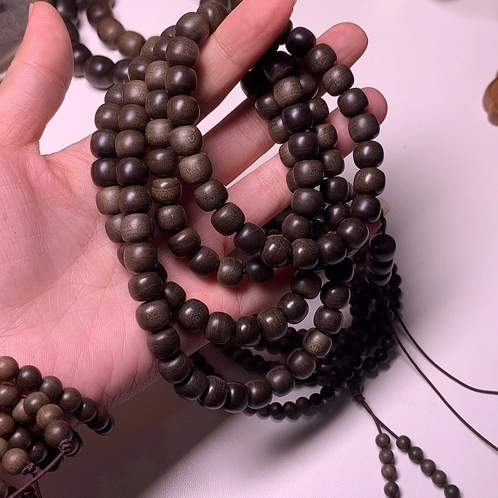 万***艺檀香木手串/手链檀香阴沉8/9的108