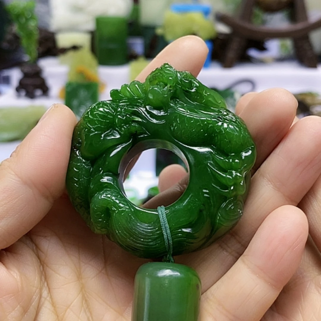 【闪购商品】未镶嵌和田玉（碧玉）把件