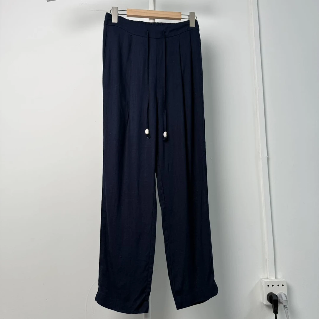 80155休闲裤休闲阔腿显瘦气质时尚百搭女士简约