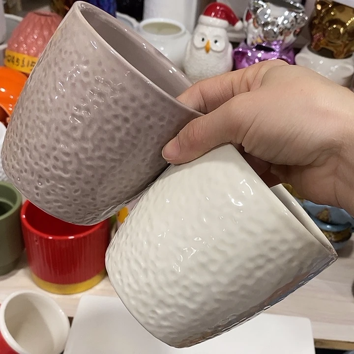 陶盆有孔 瑕疵针孔漏釉介意勿拍外口 9.5外高10