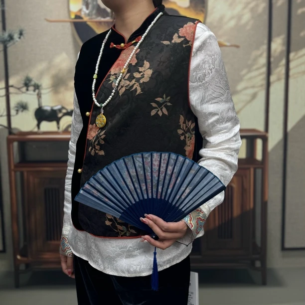 【龙娴夫人】新中式国风女装知性风上衣2025秋新款高级感老钱风马甲