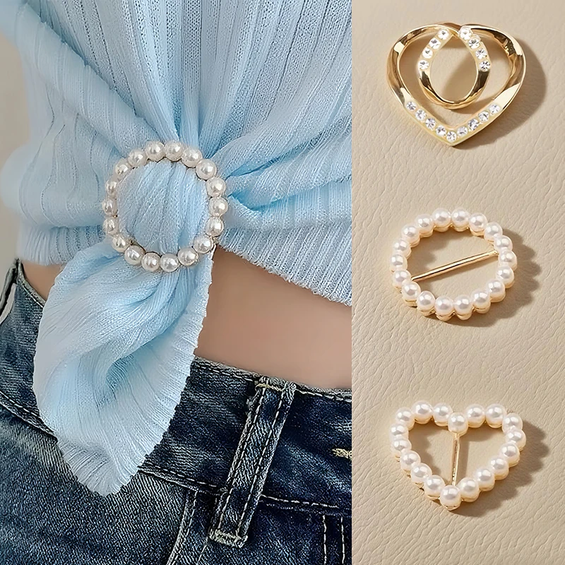 ORO高档时尚衣角扣打结扣丝巾扣收腰神器固定T恤扣衣服配饰调节扣