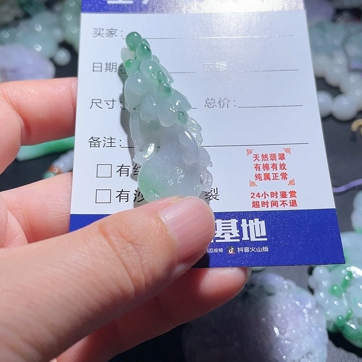 翡翠未镶嵌颈饰天