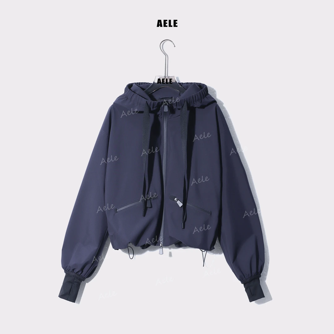 AELE【追风者】连帽宽松短款束袖运动外套 户外上衣 W853 2397 AD
