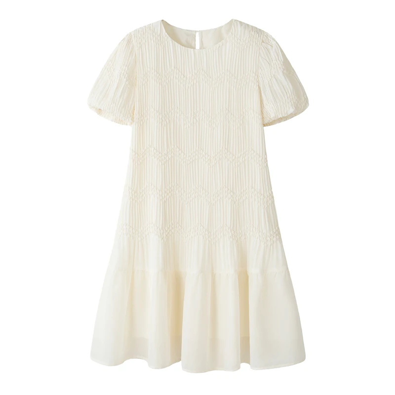 【专属W】“流光裙”2025夏季新款女装法式温柔风显瘦连衣裙2509