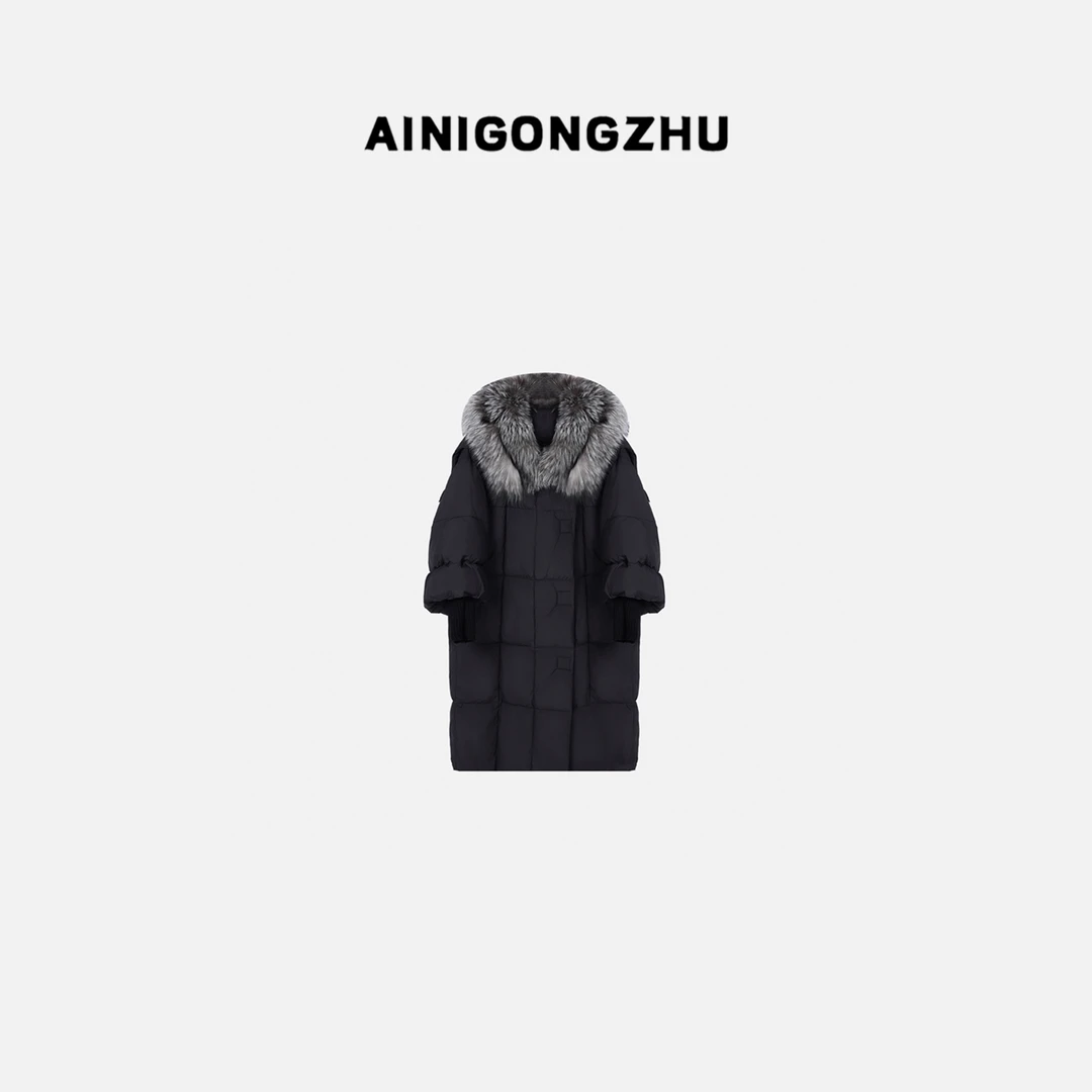 AUSTIN COCO/2025秋冬新款鹅绒服女装中长款保暖外套Y2378