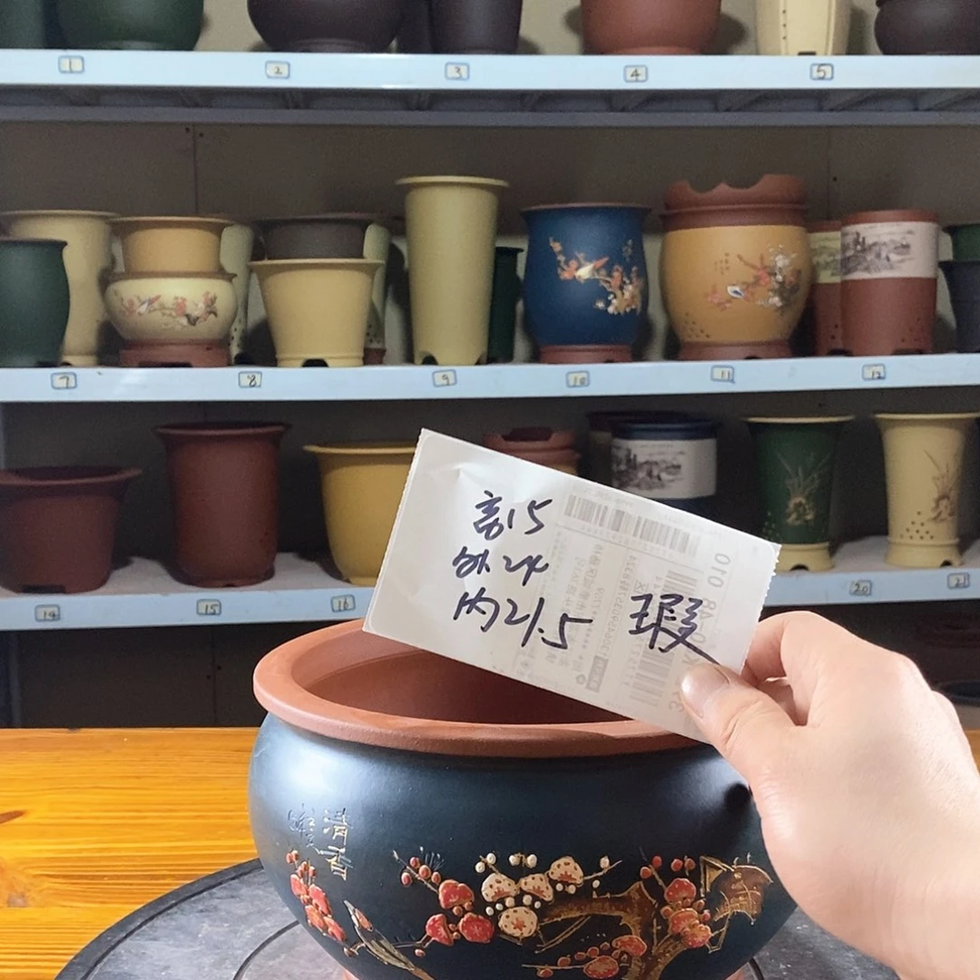 紫砂花盆紫砂兰花盆21