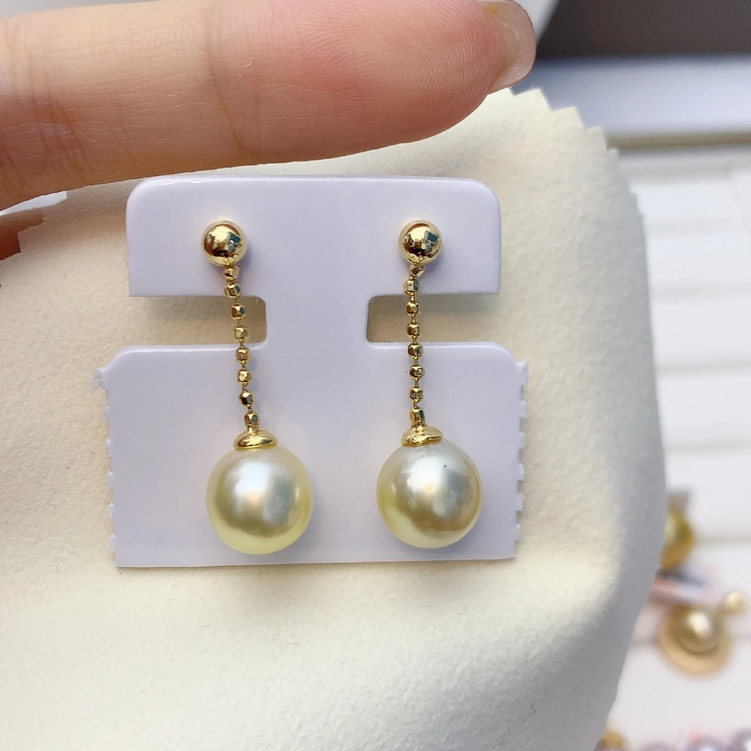 耳饰银S925镶嵌海水珍珠w40