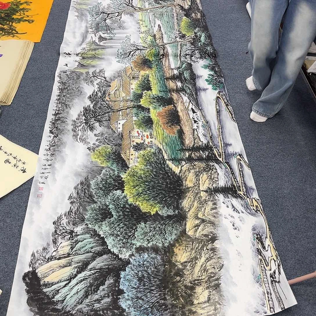 国画作品全场放漏