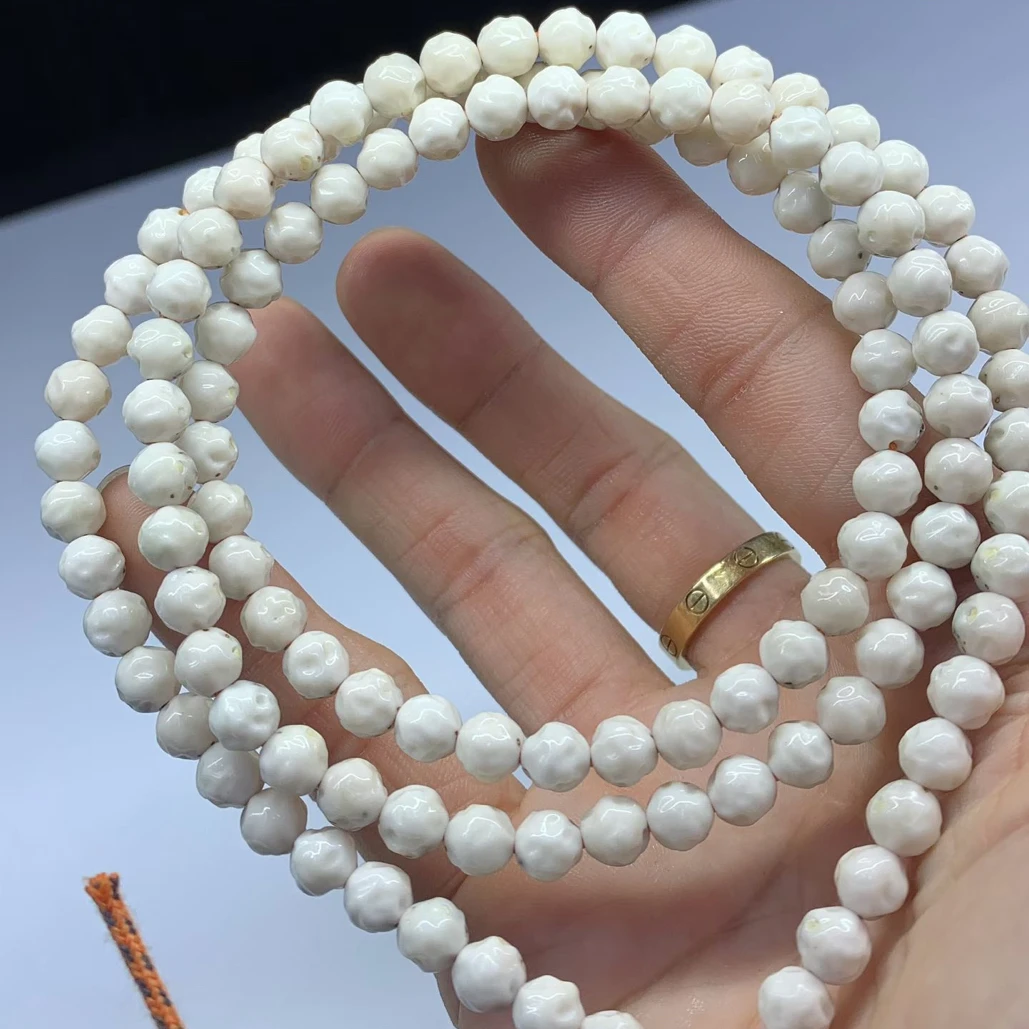 【会珠】高货6.5无相长串四分之三大留白星稀细星瓷白星月菩提