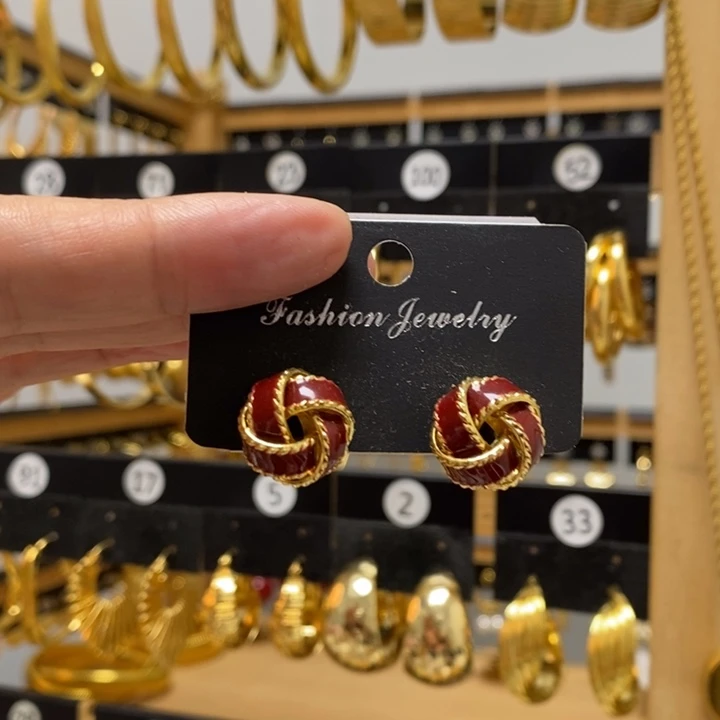 琉璃纯铜合金红色同心结