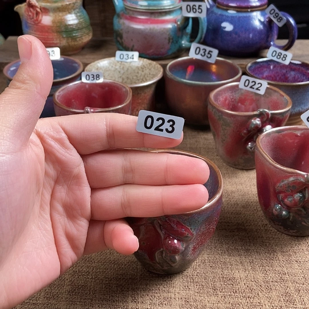 未***知瓷片钧瓷茶壶艺术