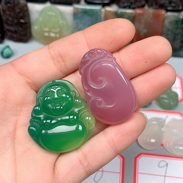 铭***玛瑙/玉髓颈饰未镶嵌