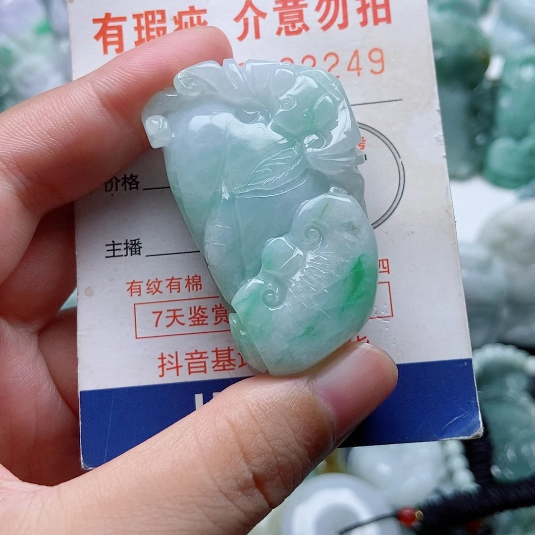 翡翠未镶嵌吊坠(不含链)1