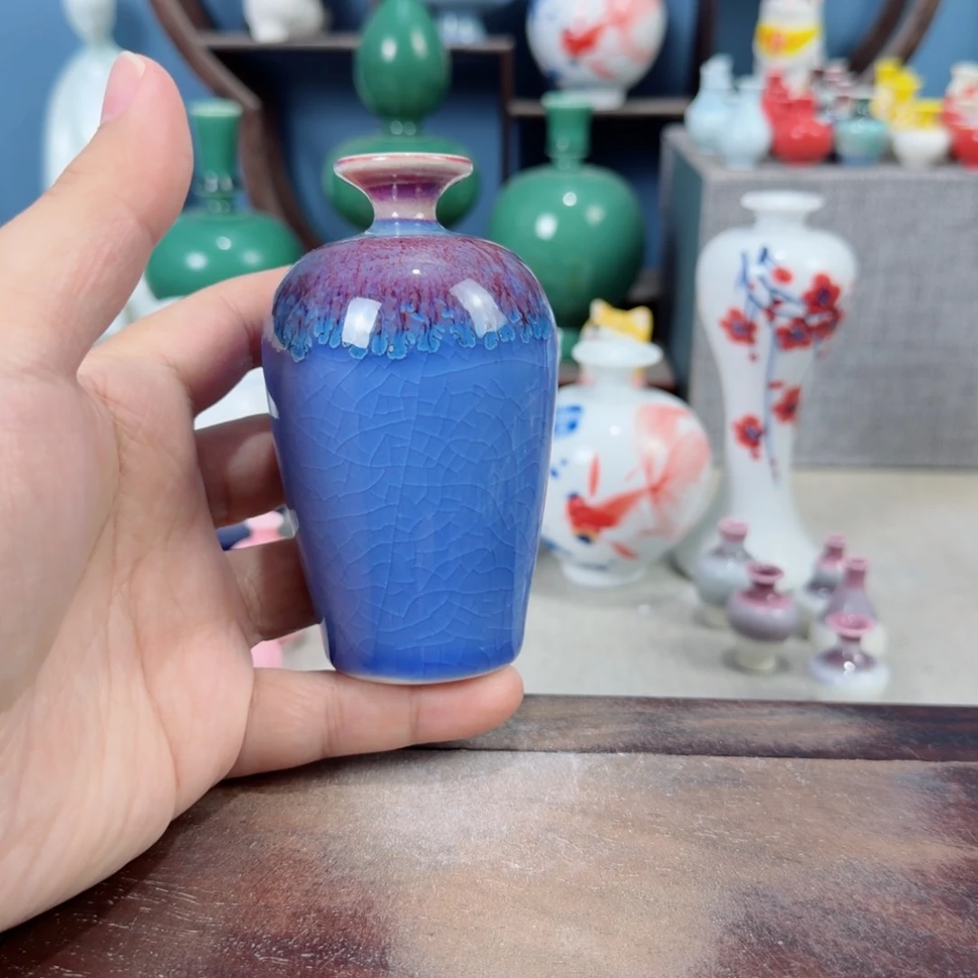 陶瓷手工小花器摆件