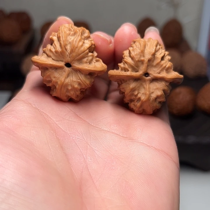 刘***名把件文玩核桃野狼