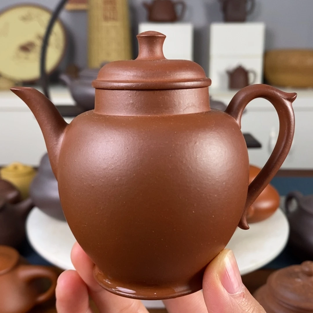 紫砂茶壶微瑕红皮龙150cc雨露壶 元旦福利