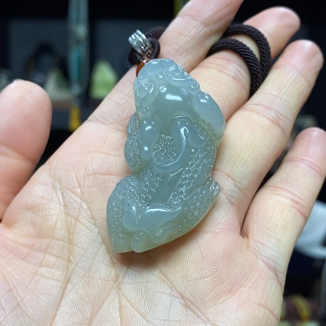 岫玉挂件挂件未镶嵌