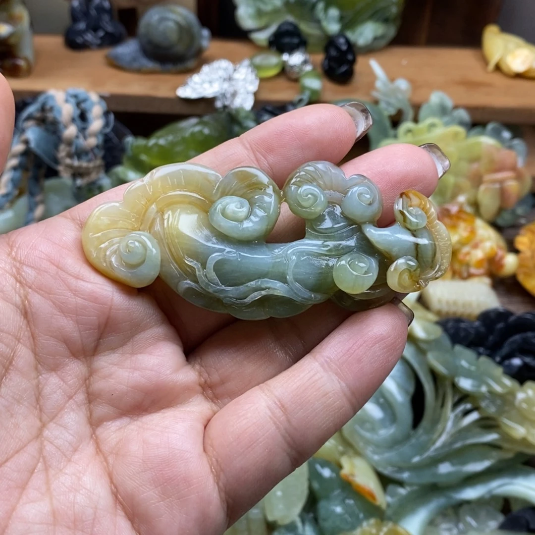 c***a蛇纹石玉未镶嵌吊坠(赠链)