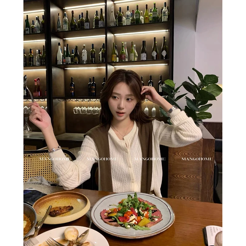 【树莓粉】开衫外套3691超柔软高品质圆领针织毛衣