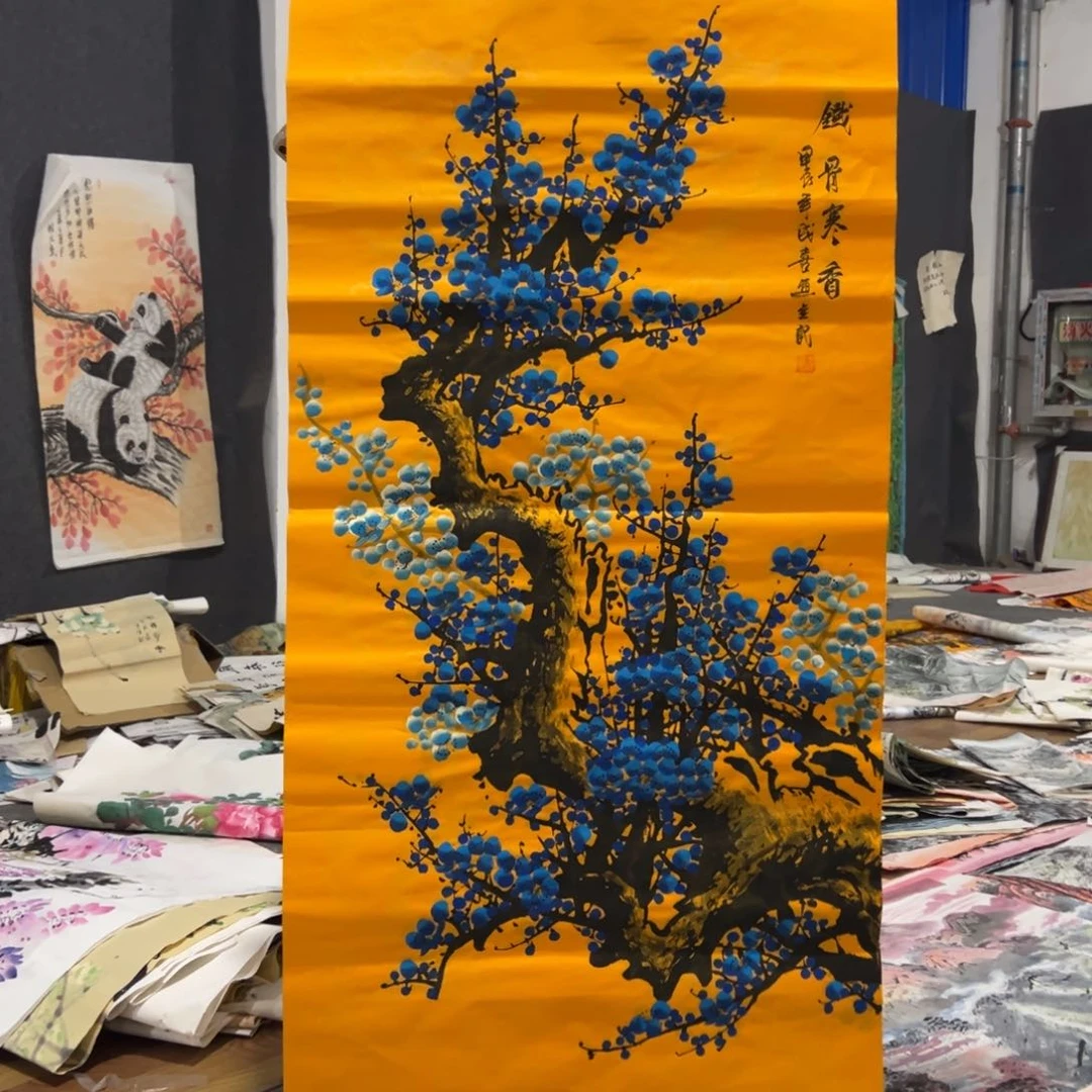 国画国画作品画心一张