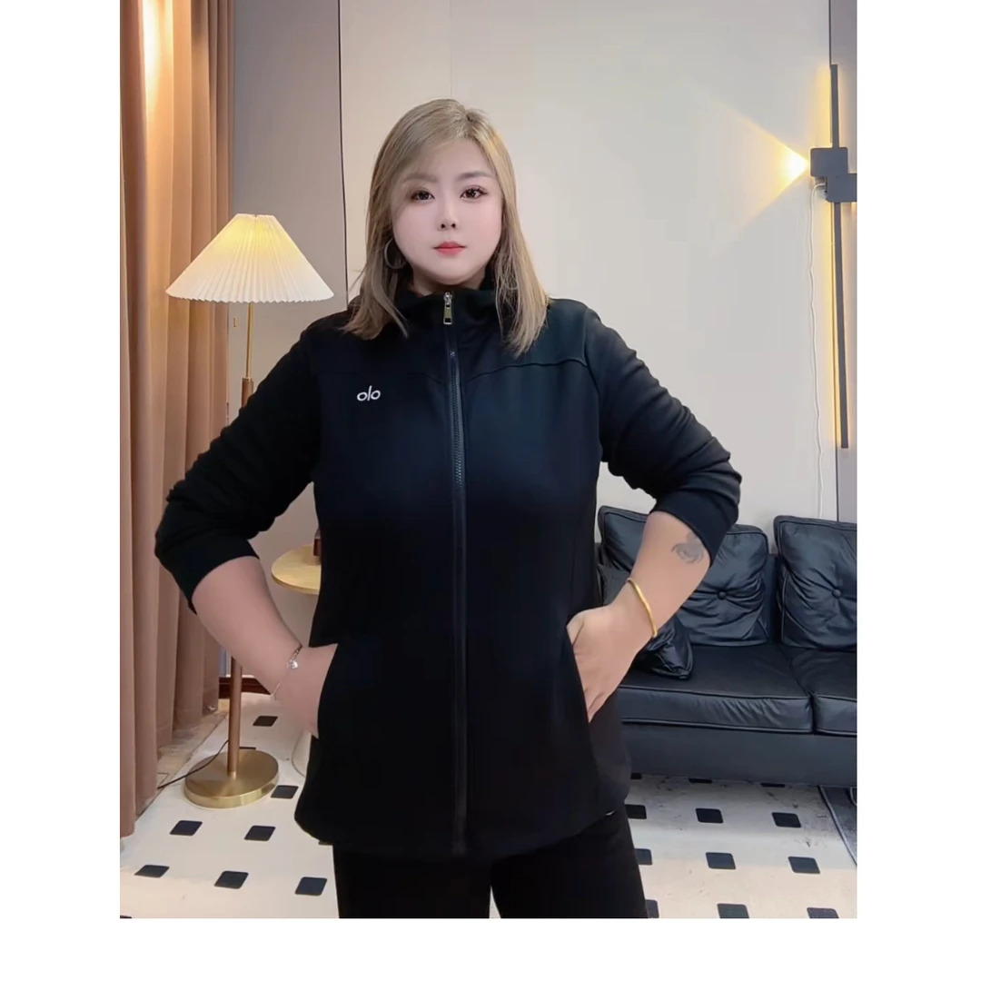 运动外套女款爆款2025新款大码胖mm弹力修身显瘦户外春秋短款