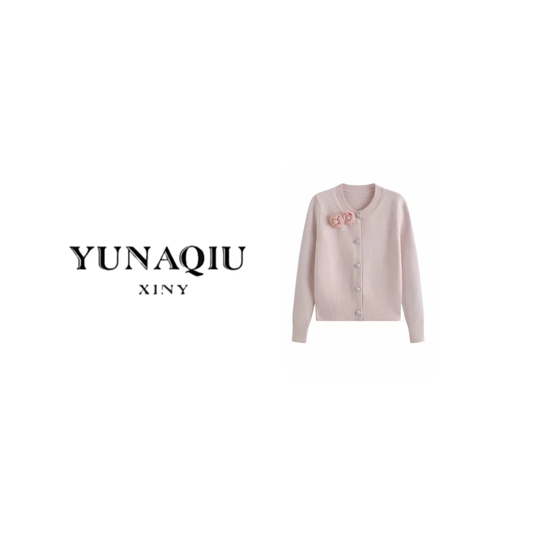 YUNAQIU-小香风显瘦气质甜美温柔秋冬秋季开衫-9774