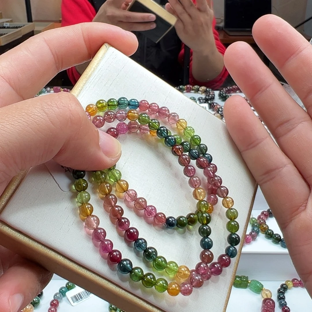 手串碧玺未镶嵌5mmmmmmm