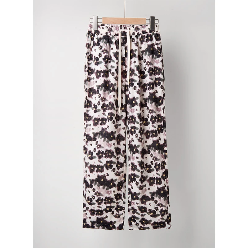 减龄时尚高腰阔腿裤直筒裤薄款休闲裤 PX3-301-13