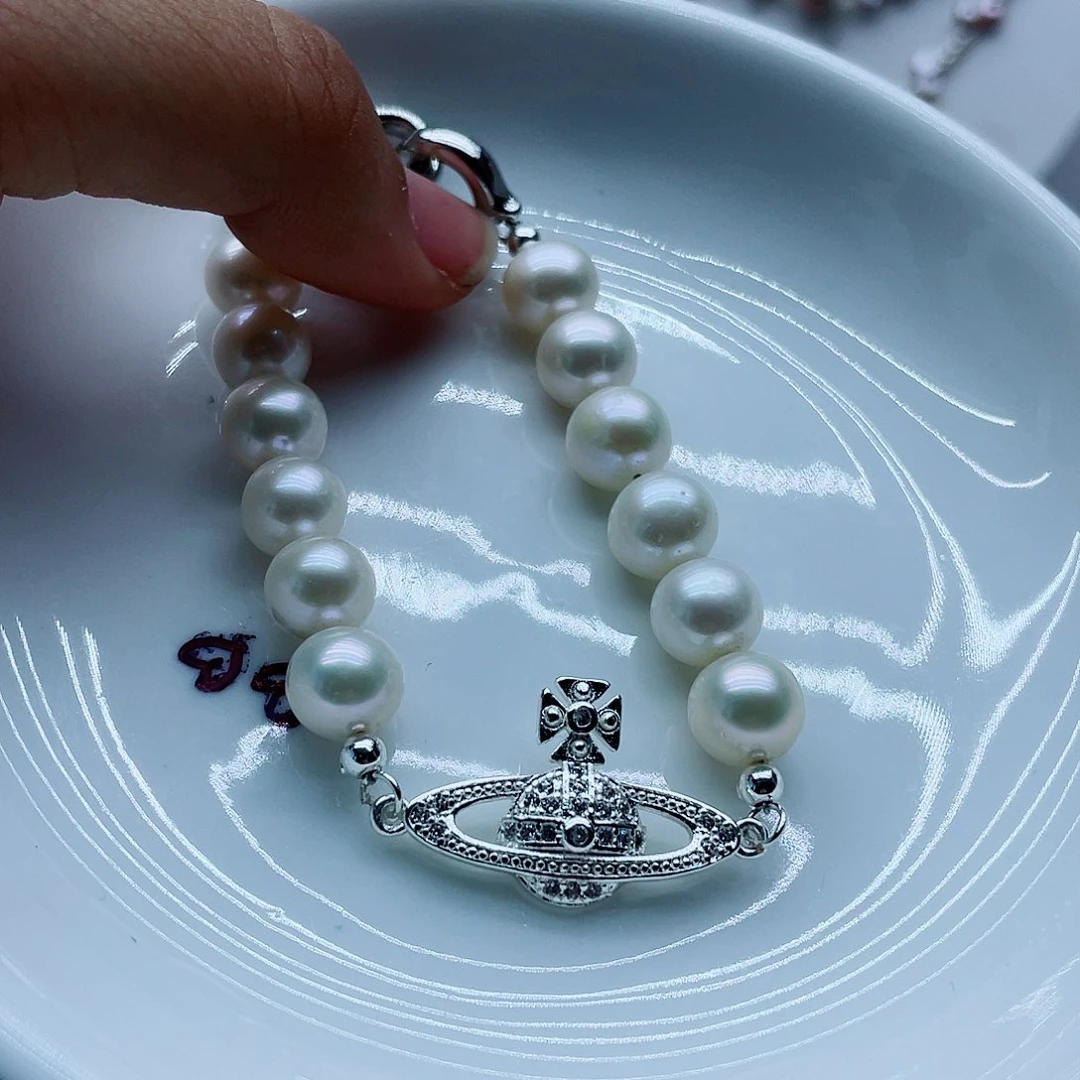 钛钢手绳淡水珍珠中**?