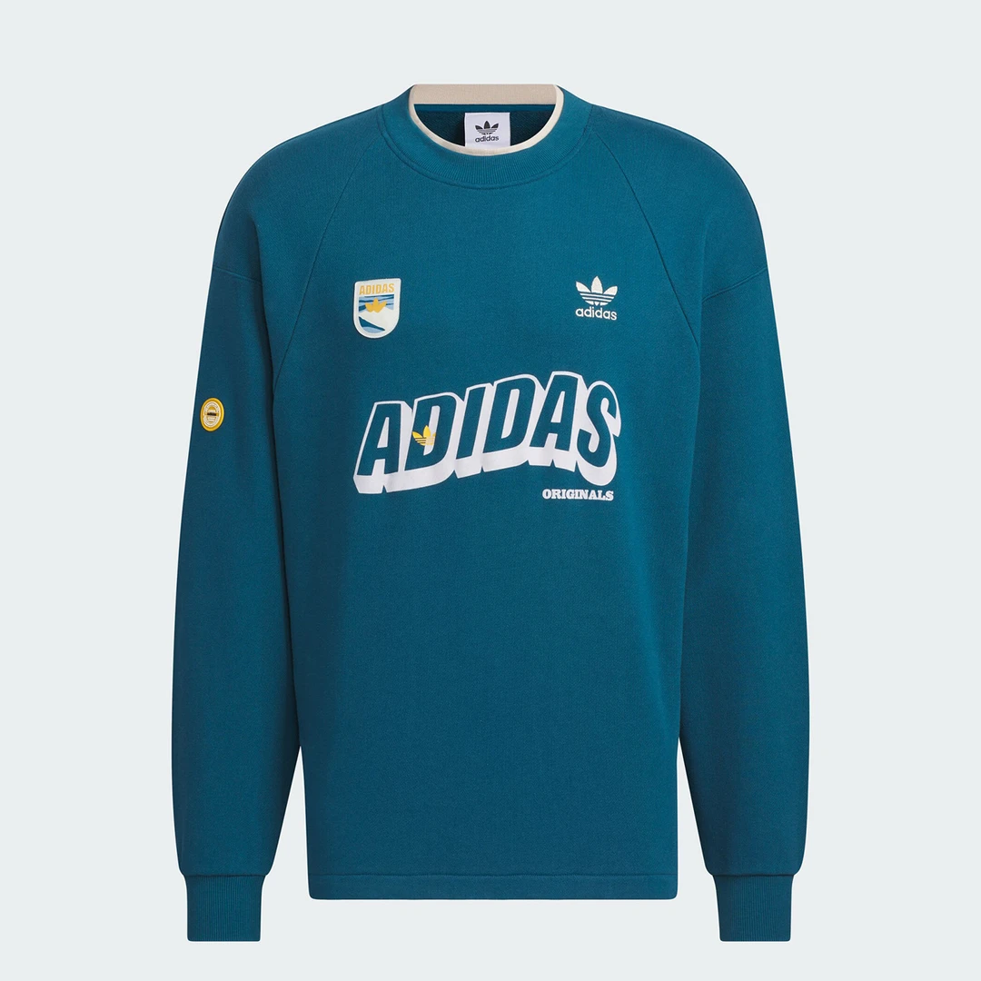 Adidas/阿迪达斯正品三叶草男子印花经典套头休闲卫衣IN0974