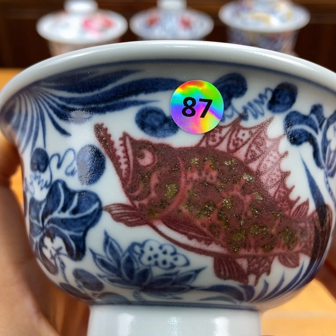 手绘现代茶具非古董