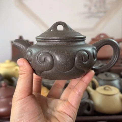 茶壶紫砂梨皮天青250c c