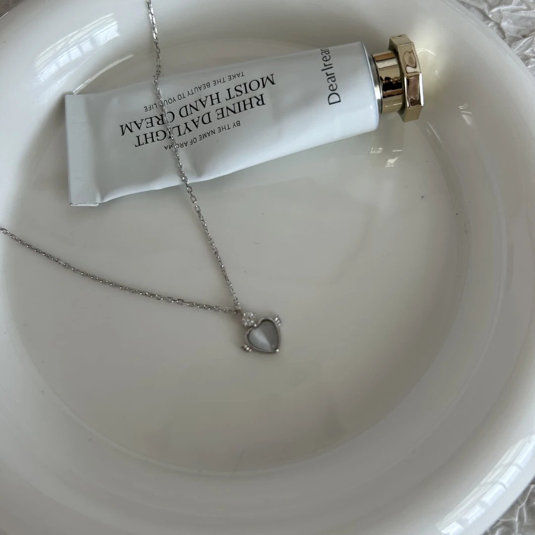 坠链均925银 韩国ins风时尚百搭气质简约 爱心小翅膀项链