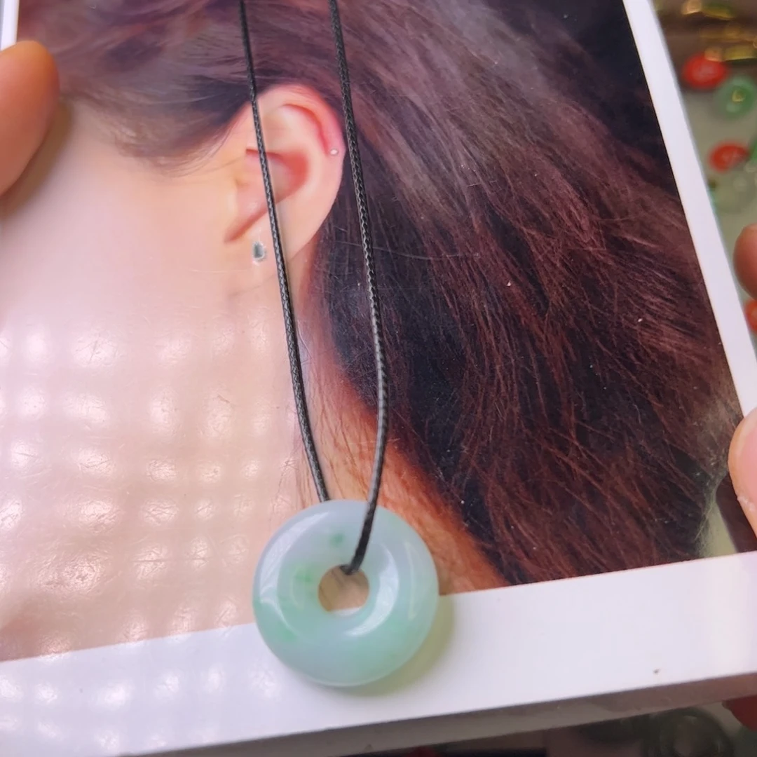 翡翠颈饰未镶嵌雲*玉环扣