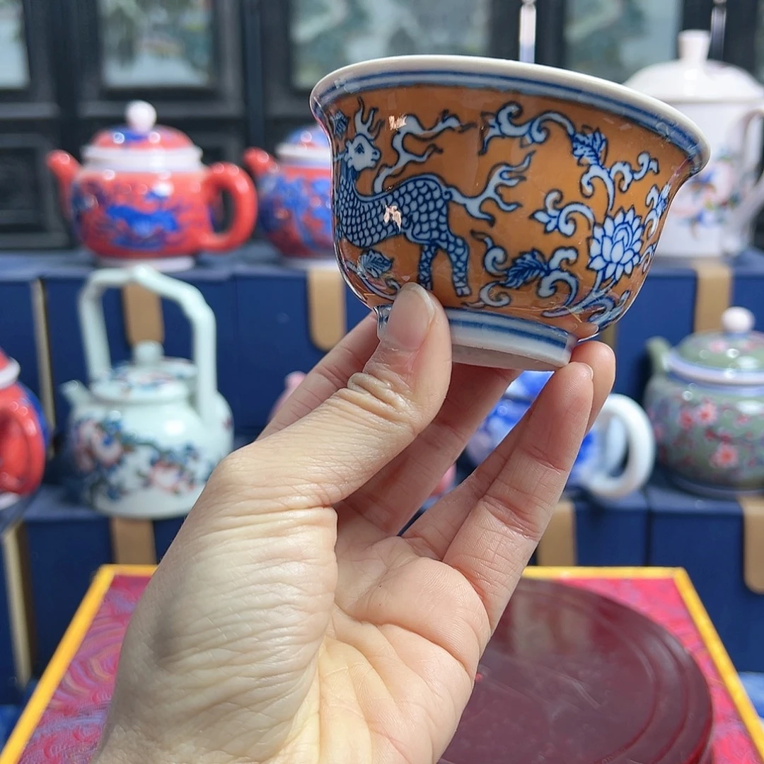 陶摆件景德镇陶瓷杯