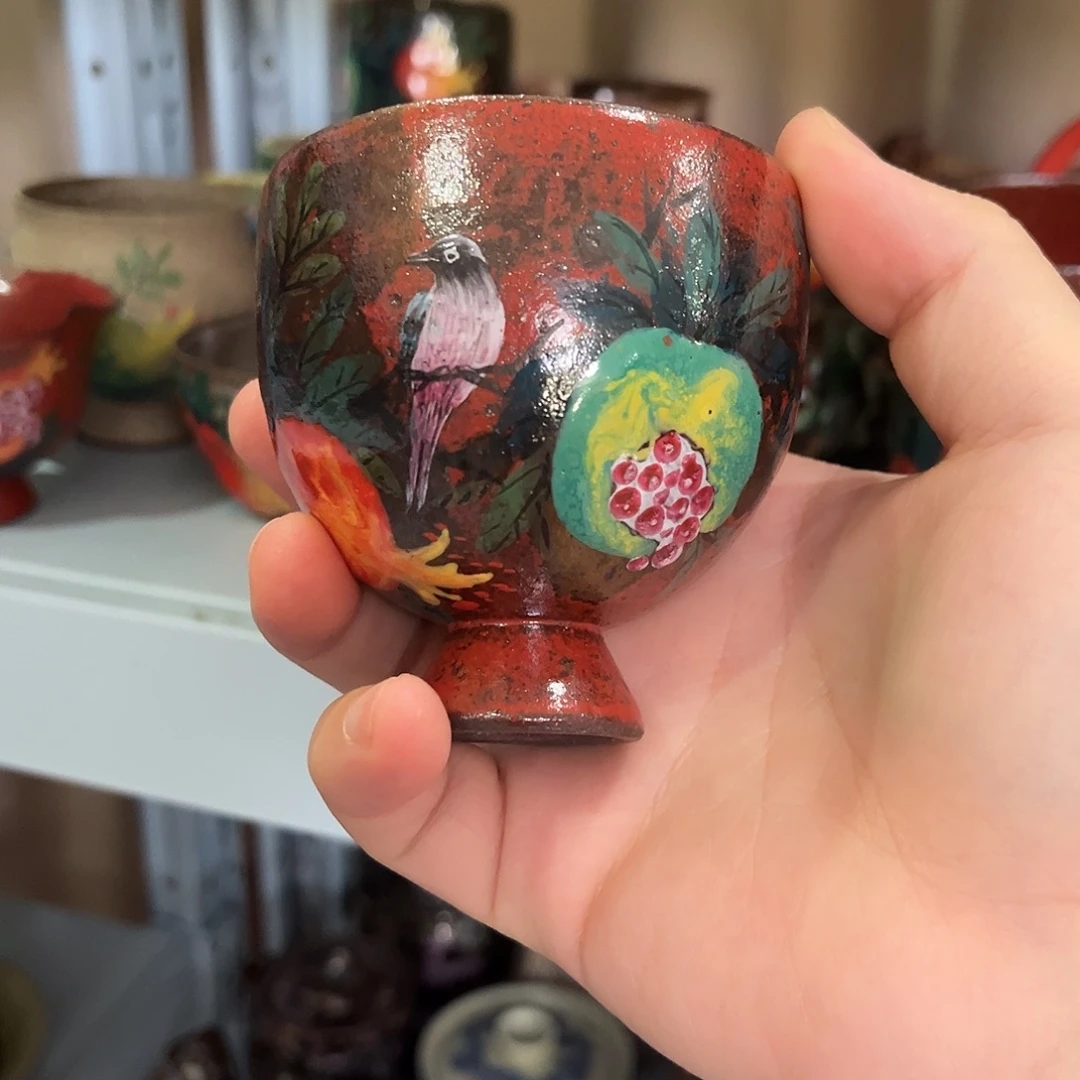 柴烧手工手绘陶瓷