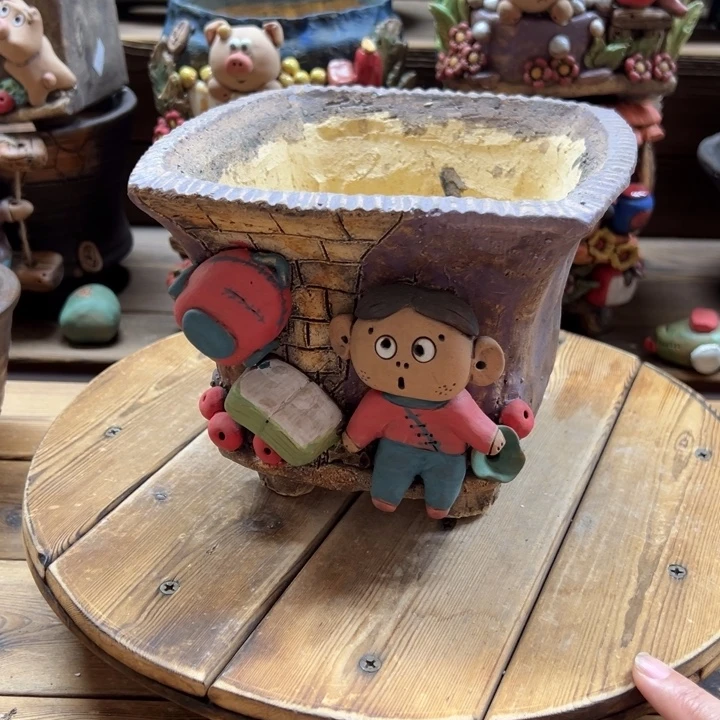 嘻哈多肉花盆百搭