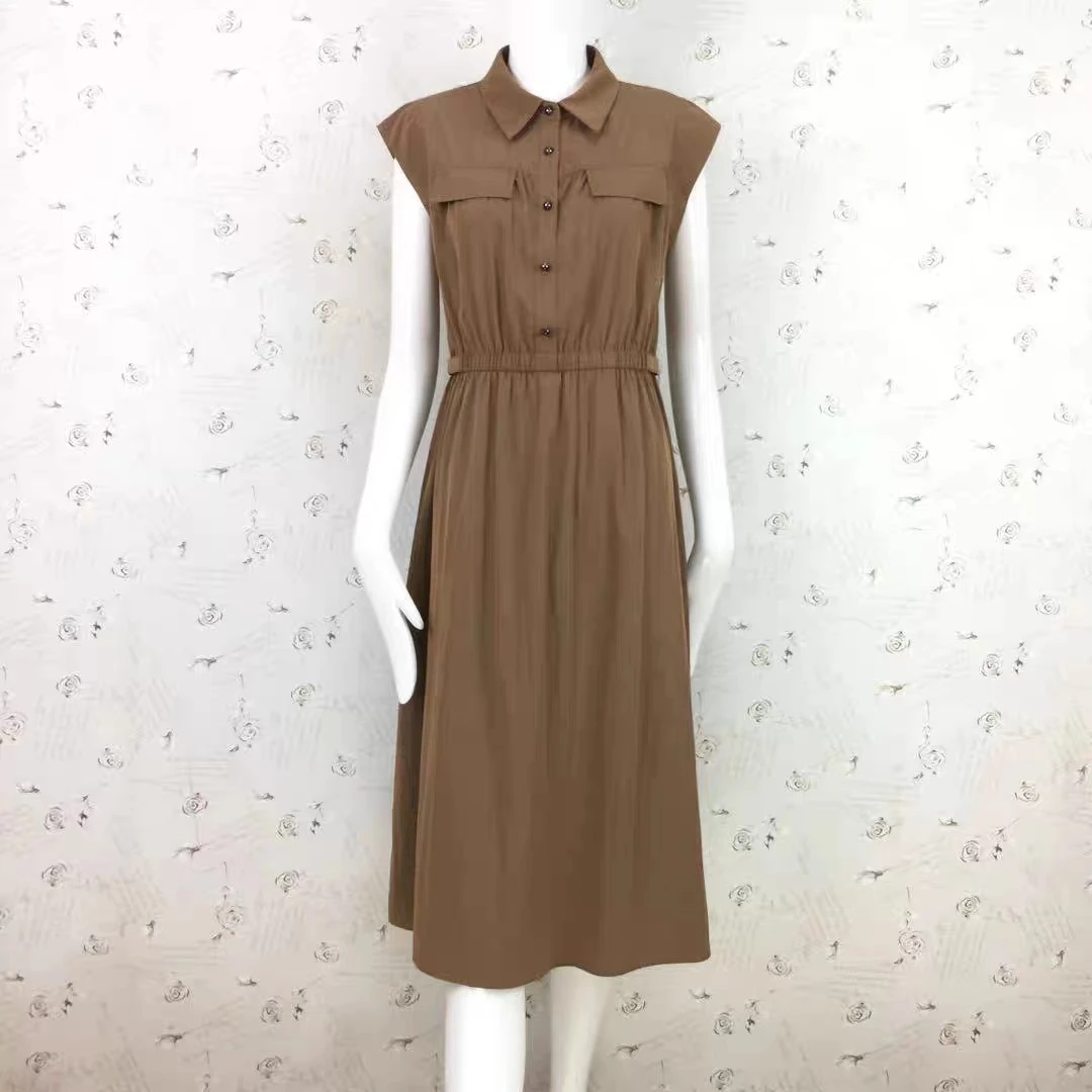 【HQ845】2024长款夏装新款款时尚气质修身显瘦收腰连衣裙