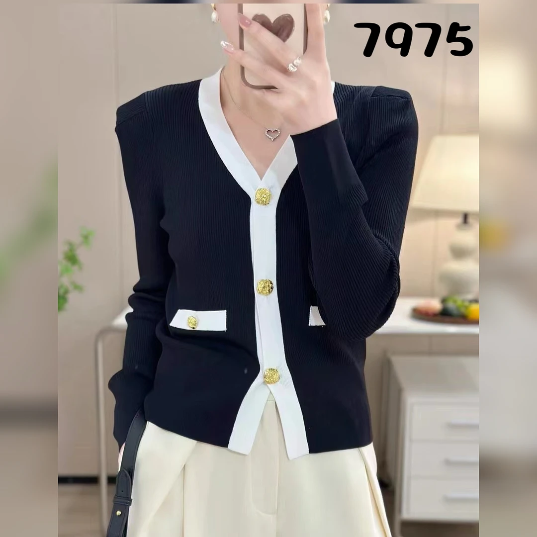 7975（部分无水洗唛，介意慎拍）WANGDAN新款针织开衫