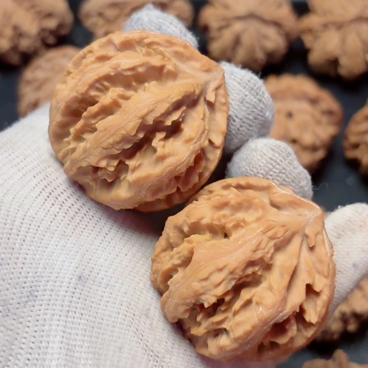 文玩核桃把件清**影秦岭灯笼13