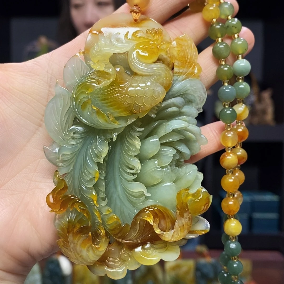 未镶嵌岫玉挂件吊坠