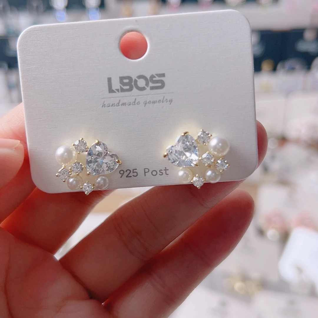 琉璃铁合金合金耳环的