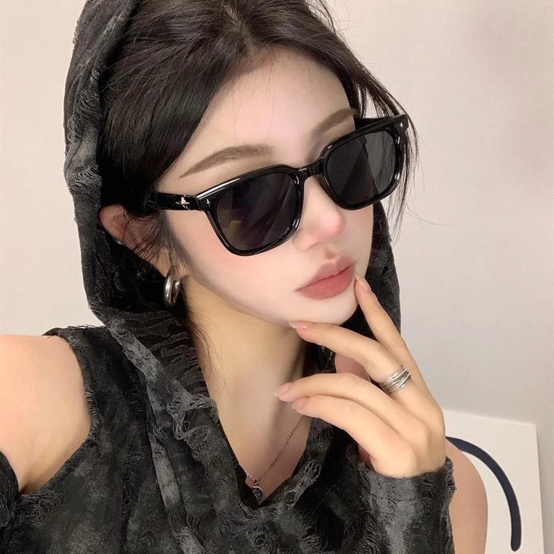 2024新gm墨镜女高级感ins网红方框圆脸显脸小街拍防紫外线太阳镜