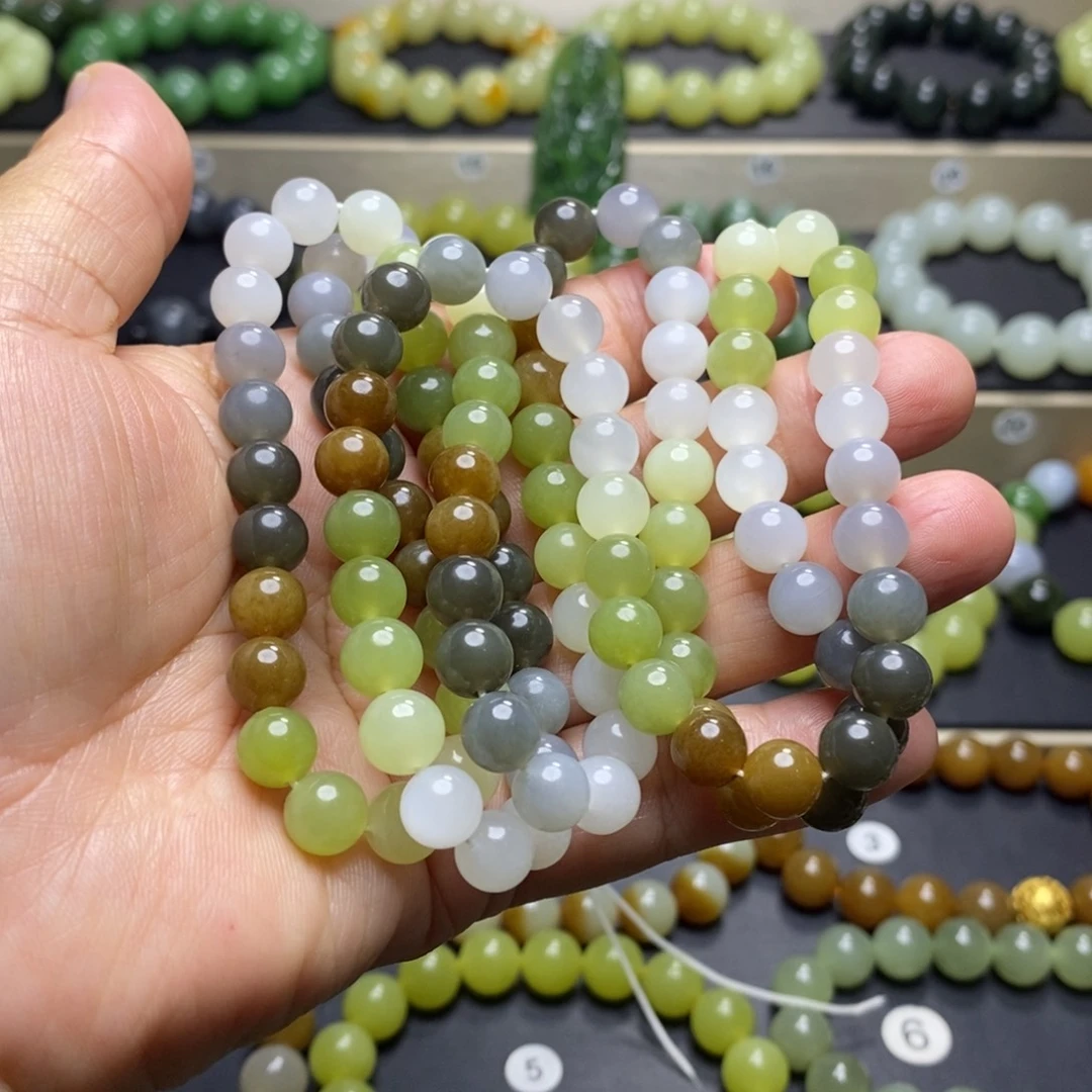 和田玉未镶嵌手串