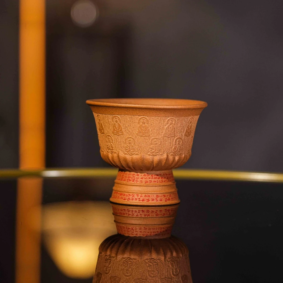 乘风阁原创.黄金段【莲心】紫砂主人杯家用喝茶茶杯.60cc