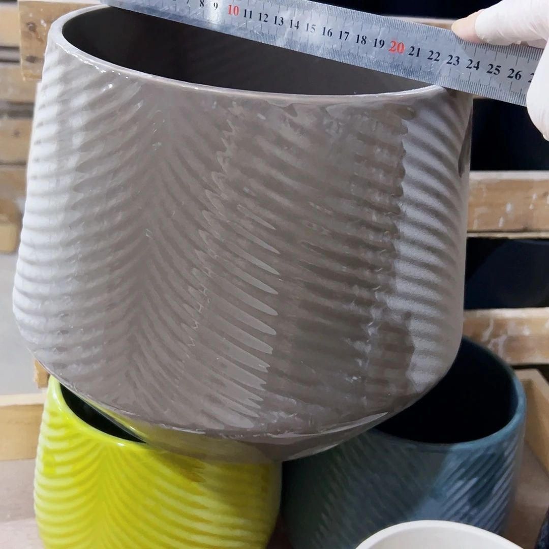 有孔外贸尾单陶瓷花盆凑单10米包邮