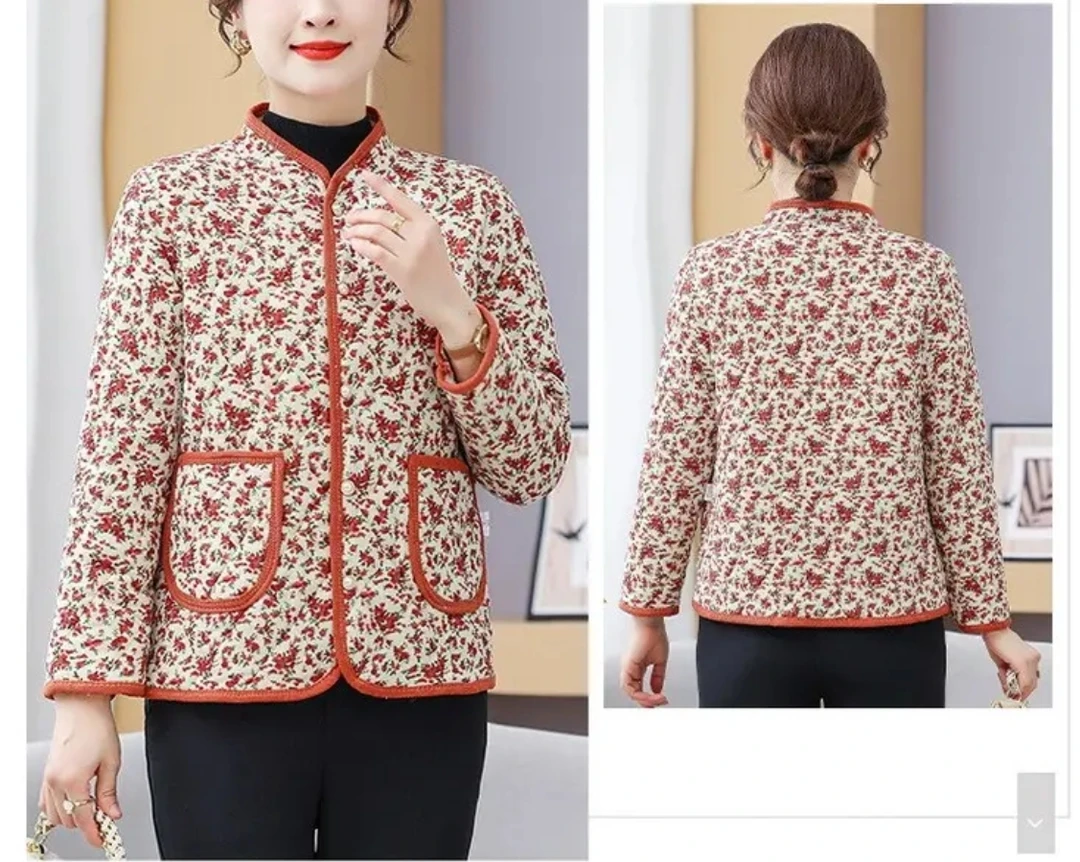 【切片专属】女式加绒碎花小棉袄MJ